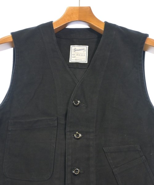 Soundman（サウンドマン）カジュアルシャツ 黒 サイズ:36(XS位) メンズ/2200610116049