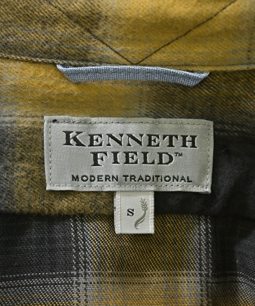 KENNETH FIELD（ケネスフィールド）カジュアルシャツ 黄 サイズ:S メンズ/2200699420136