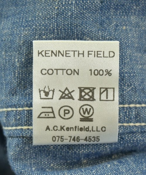 KENNETH FIELD（ケネスフィールド）カジュアルシャツ 青 サイズ:S メンズ/2200715418017