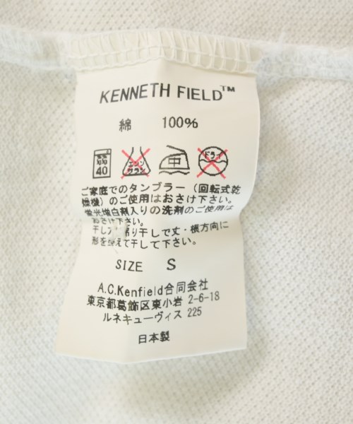 KENNETH FIELD（ケネスフィールド）ポロシャツ 白 サイズ:S メンズ/2200710503039