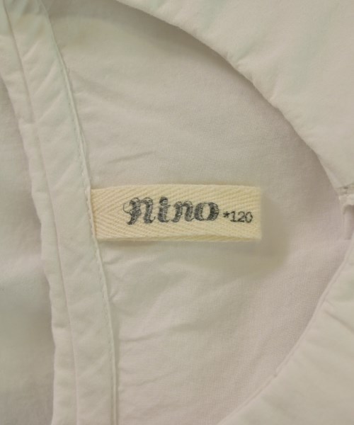 nino（ニノ）シャツ 白 サイズ:120(7T-8T) キッズ/2200646525037