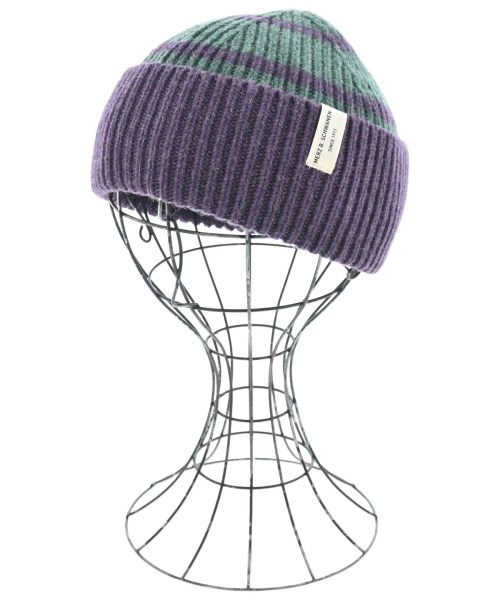 Merz b.Schwanen（メルツベーシュヴァーネン）ニットキャップ・ビーニー 紫 サイズ:- メンズ/2200669907575