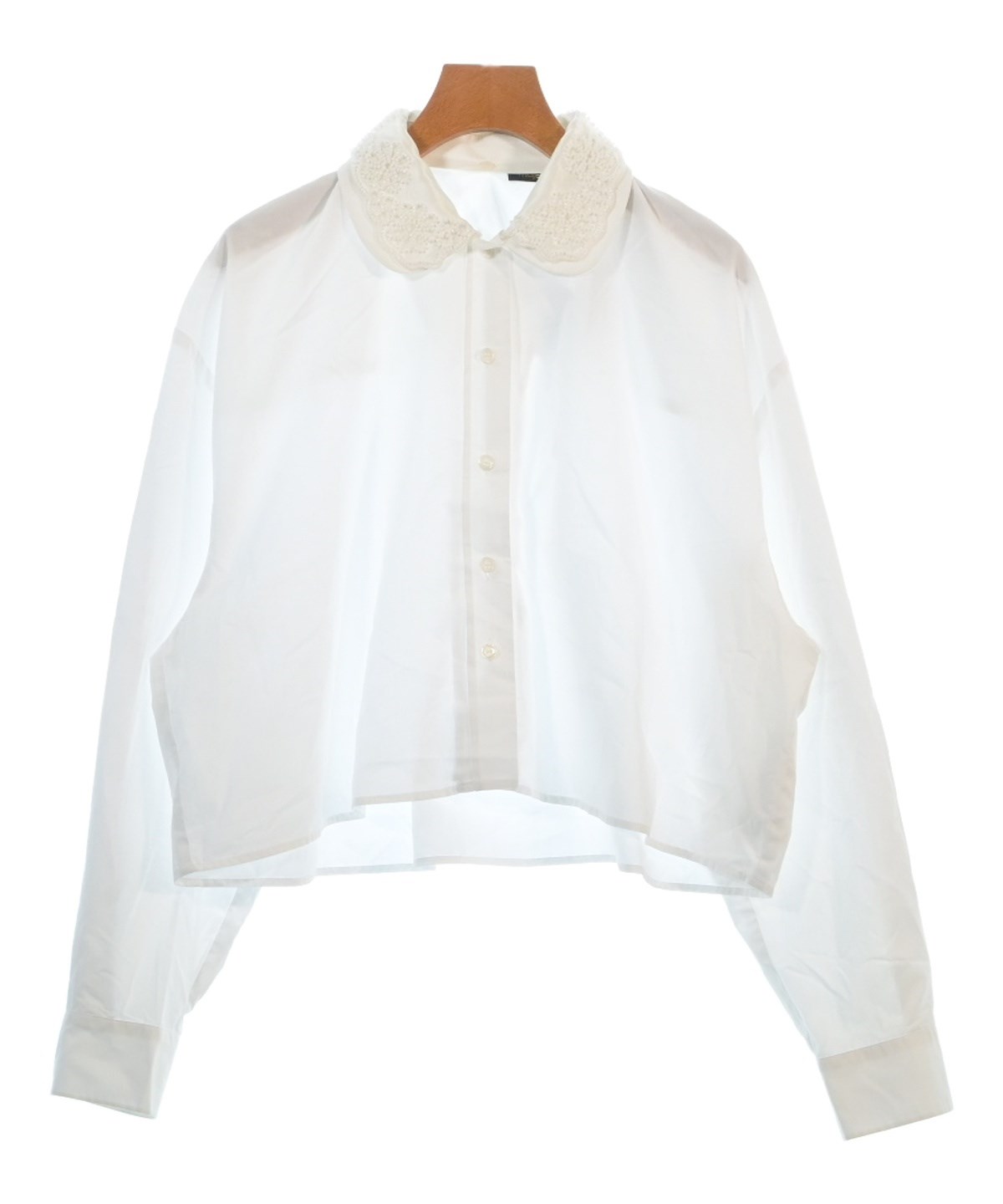 DEUXIEME CLASSE - 20SS machatt  完売　フリルシャツ　白 20SS machatt 完売 フリルシャツ 白