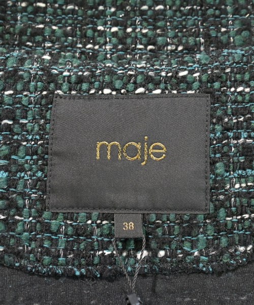 maje（マージュ）ノーカラージャケット 緑 サイズ:F レディース/2200607065169
