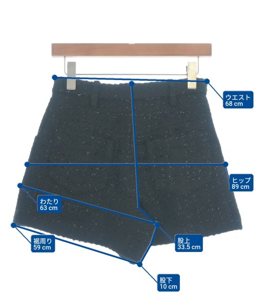maje（マージュ）ショートパンツ 黒 サイズ:36(S位) レディース/2200666745071