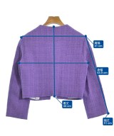 maje（マージュ）ノーカラージャケット 紫 サイズ:36(S位) レディース/2200663496037
