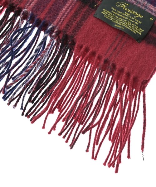 Finissage（フィニサージュ）マフラー 赤 サイズ:- レディース/2200672184017