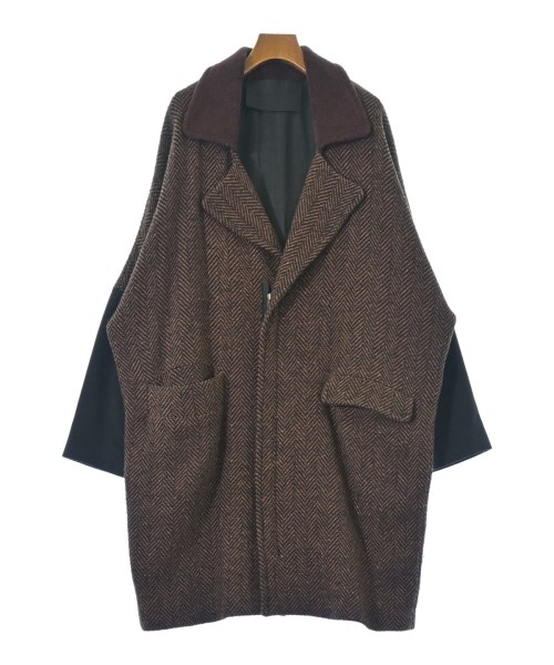 VLADIMIR KARALEEV(ブラディミアカラリーヴ)ステンカラーコート 茶 サイズ:F/2200659835017