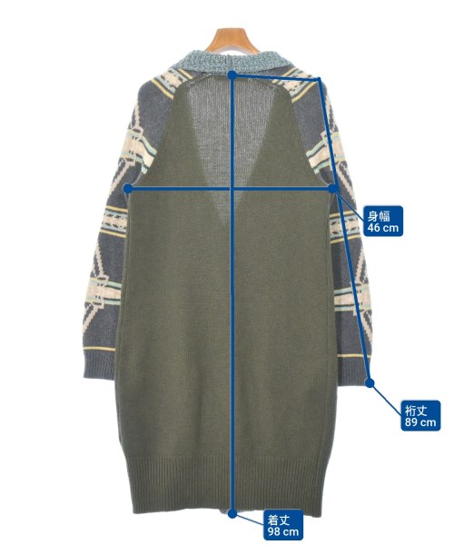 CHRISTOPHE SAUVAT（クリストフソバ）カーディガン カーキ サイズ:S メンズ/2200676284157