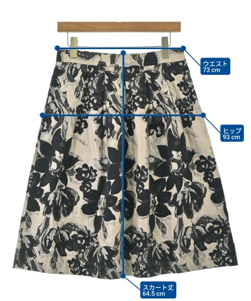 D.EXTERIOR（ディーエクステリア）ひざ丈スカート 黒 サイズ:44(L位) レディース/2200648028079