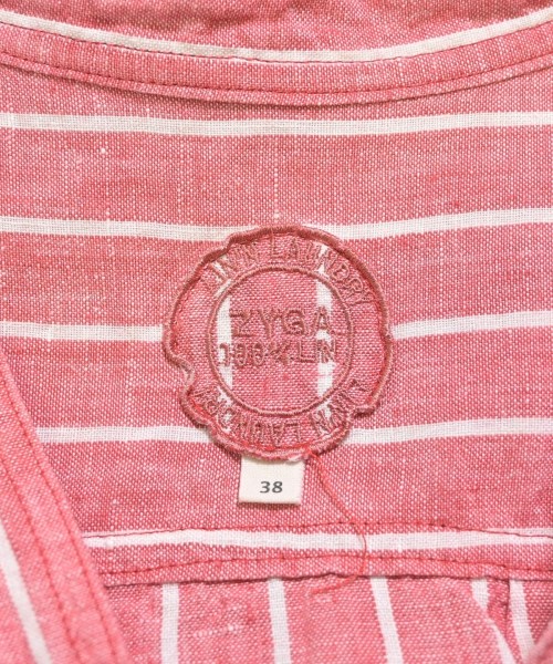 ZYGA（ジーガ）カジュアルシャツ 赤 サイズ:38(M位) レディース/2200650167094