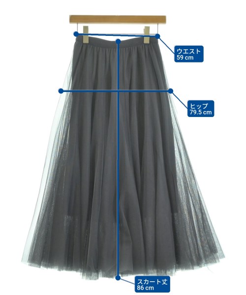 illico（イリコ）ロング・マキシ丈スカート グレー サイズ:F レディース/2200637522045