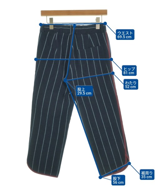 jejia（ジェジア）クロップドパンツ 紺 サイズ:38(S位) レディース/2200644434065