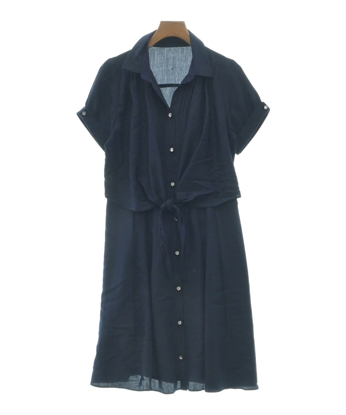 Rue de B bis（リューデベービズ）シャツワンピース 紺 サイズ:3