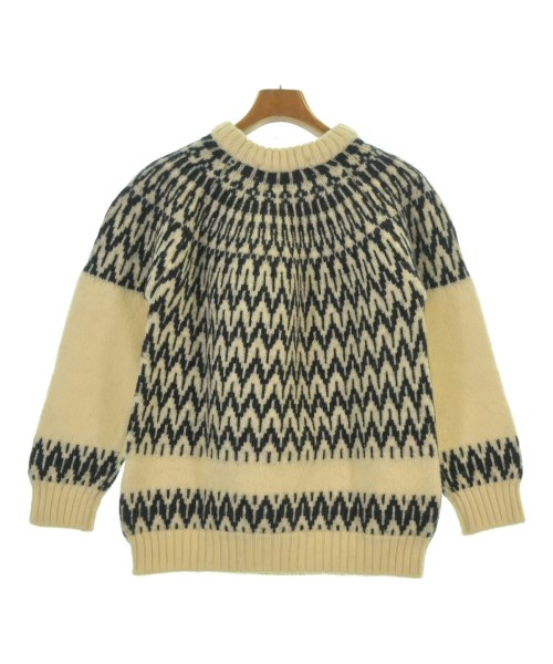 GUERNSEY WOOLLENS （ガンジーウーレンズ）ニット・セーター 白 サイズ:M レディース/2200637794107