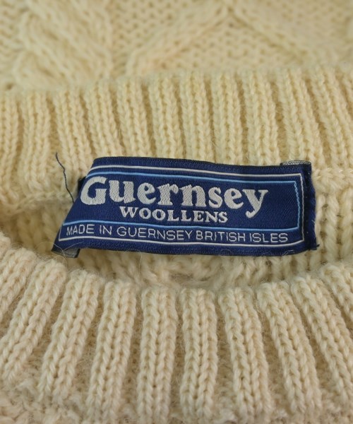 GUERNSEY WOOLLENS （ガンジーウーレンズ）ニット・セーター 白 サイズ:44(S位) メンズ/2200632546176