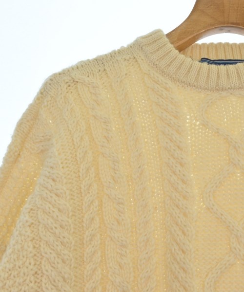 GUERNSEY WOOLLENS （ガンジーウーレンズ）ニット・セーター 白 サイズ:44(S位) メンズ/2200632546176