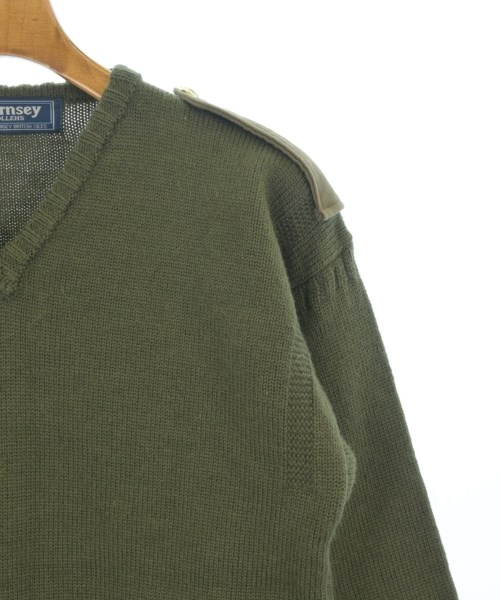 GUERNSEY WOOLLENS （ガンジーウーレンズ）ニット・セーター カーキ サイズ:-(XS位) メンズ/2200680996107