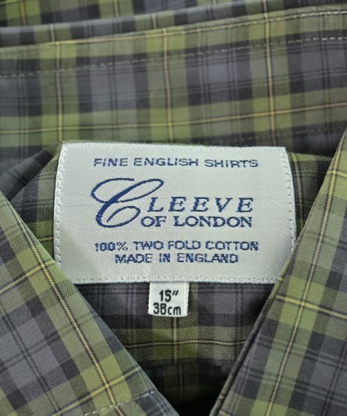 CLEEVE OF LONDON（クリーブオブロンドン）ドレスシャツ 緑 サイズ:15(S位) メンズ/2200670155125