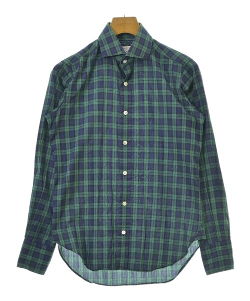 CLEEVE OF LONDON(クリーブオブロンドン)ドレスシャツ 緑 サイズ:14 1/2(XS位)/2200670155132