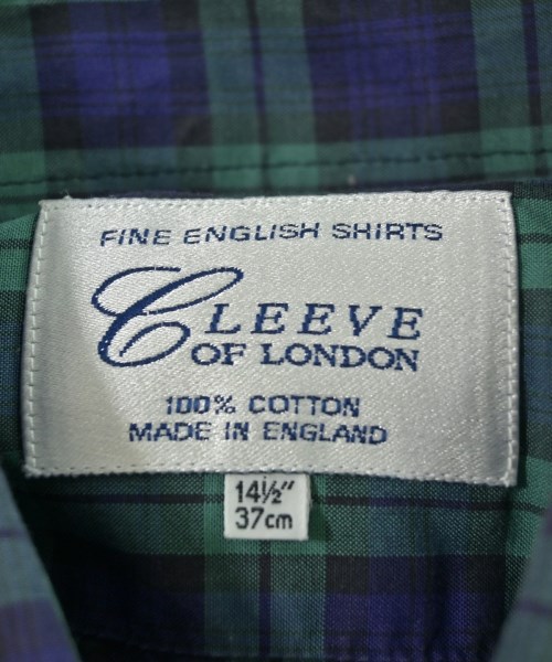 CLEEVE OF LONDON（クリーブオブロンドン）ドレスシャツ 緑 サイズ:14 1/2(XS位) メンズ/2200670155132