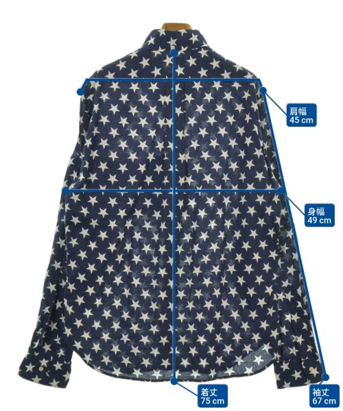 JELADO（ジェラード）カジュアルシャツ 紺 サイズ:XL メンズ/2200622638096