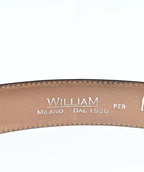 WILLIAM（ウイリアム）ベルト 茶 サイズ:- メンズ/2200673844156