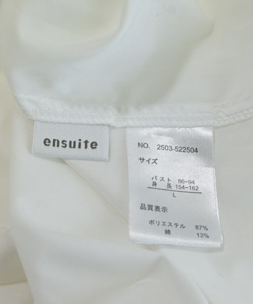 ensuite（エンスウィート）カジュアルシャツ 白 サイズ:L レディース/2200636522015
