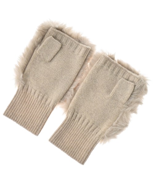 Vincent Pradier（ヴァンサンプラディエ）手袋 ベージュ サイズ:- レディース/2200658760044