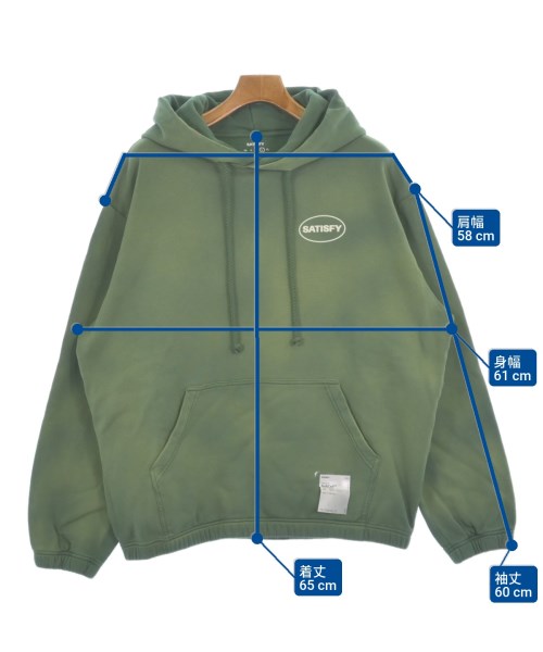SATISFY（サティスファイ）パーカー 緑 サイズ:L メンズ/2200620793070