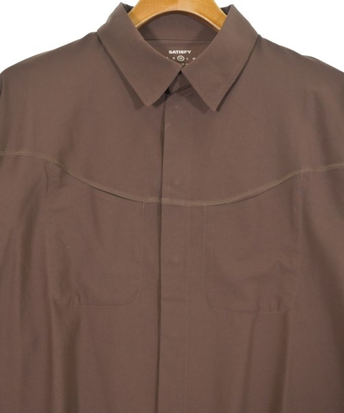 SATISFY（サティスファイ）カジュアルシャツ 茶 サイズ:M メンズ/2200662333173