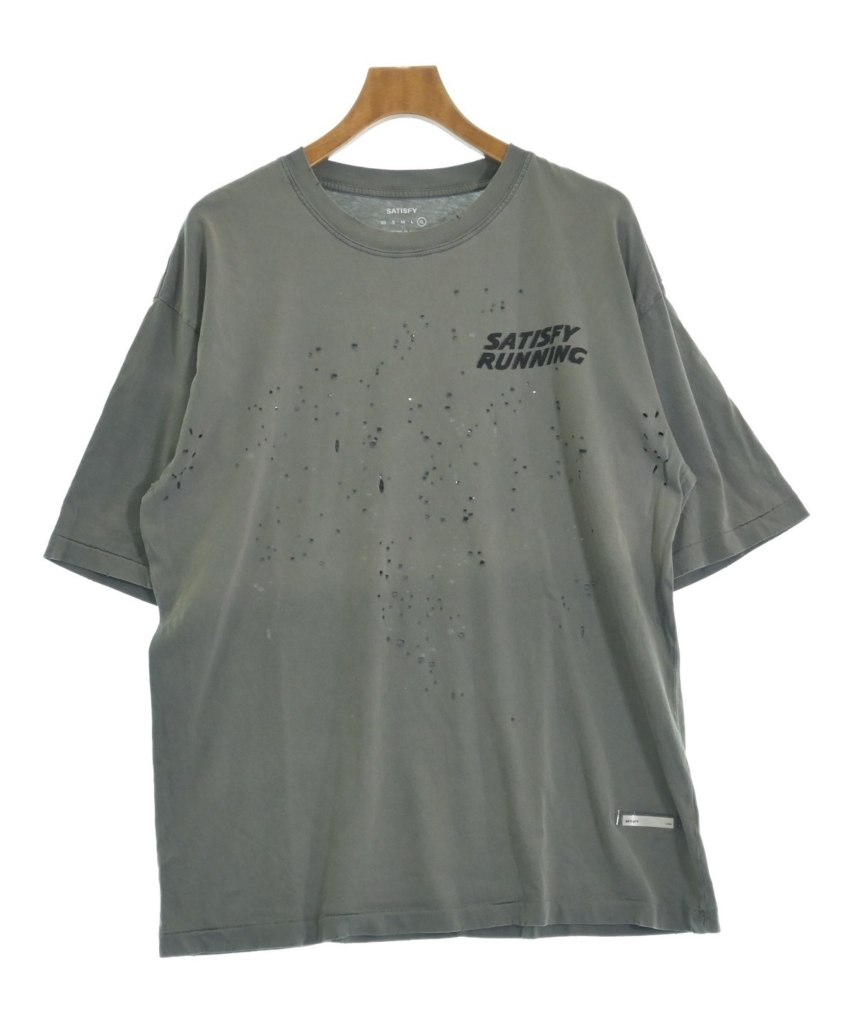SATISFY（サティスファイ）Tシャツ・カットソー グレー サイズ:XL