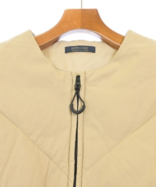 MODEM DESIGN（モデムデザイン）ダウンジャケット/ダウンベスト ベージュ サイズ:M メンズ/2200613143035