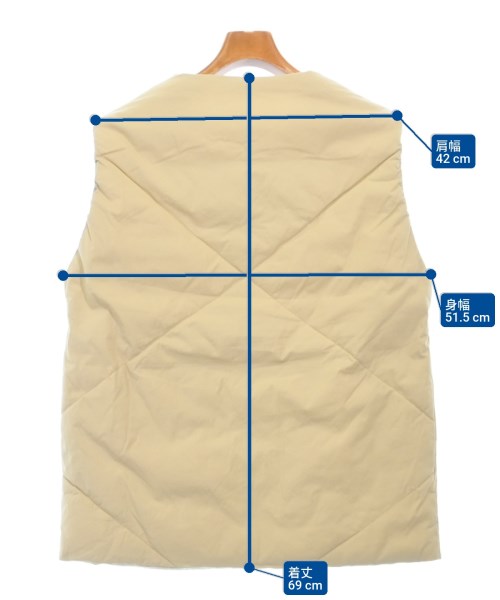 MODEM DESIGN（モデムデザイン）ダウンジャケット/ダウンベスト ベージュ サイズ:M メンズ/2200613143035