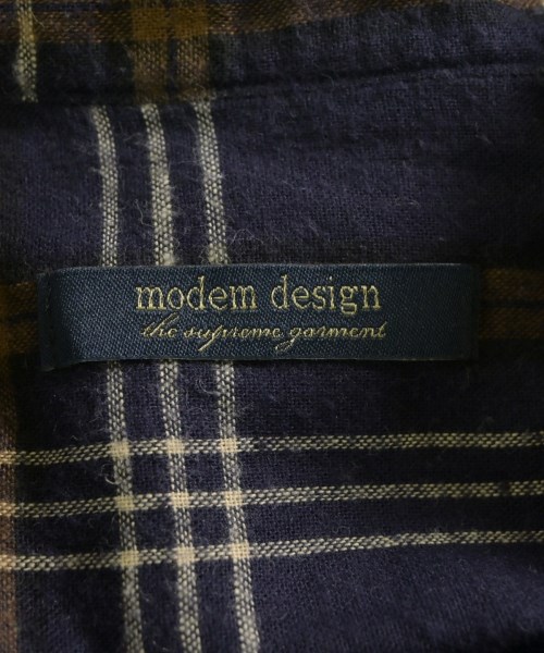 MODEM DESIGN（モデムデザイン）カジュアルシャツ 茶 サイズ:2(M位) メンズ/2200613143257