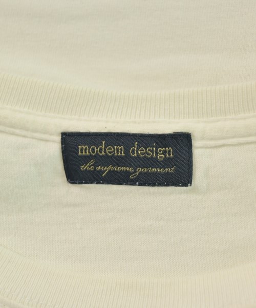 MODEM DESIGN（モデムデザイン）Tシャツ・カットソー 白 サイズ:2(M位) メンズ/2200613143349