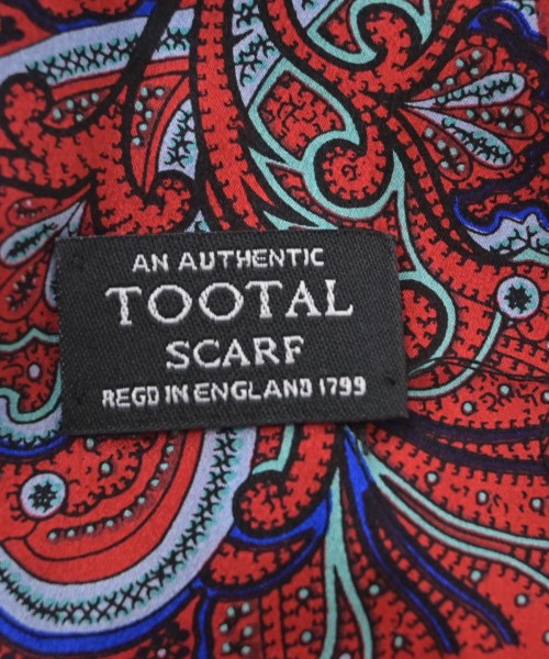 TOOTAL SCARF（トゥータルスカーフ）小物類（その他） 赤 サイズ:- メンズ/2200715239018