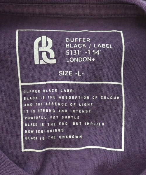 DUFFER（ダファー）Tシャツ・カットソー 紫 サイズ:L メンズ/2200715865033