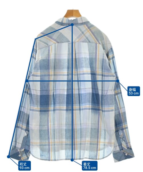 DUFFER（ダファー）カジュアルシャツ 青 サイズ:XL メンズ/2200682979047