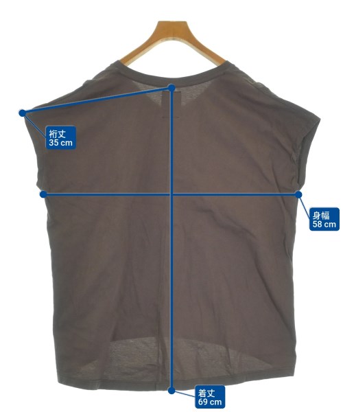 CLOTH&CROSS（クロスアンドクロス）Tシャツ・カットソー 茶 サイズ:F レディース/2200634541032