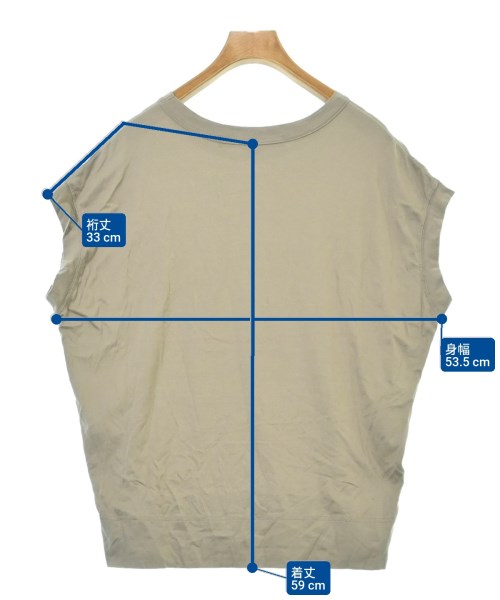 CLOTH&CROSS（クロスアンドクロス）ノースリーブ グレー サイズ:F レディース/2200607701012