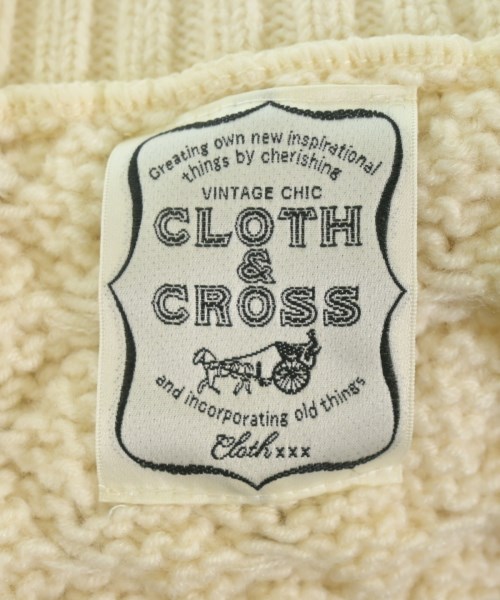 CLOTH&CROSS（クロスアンドクロス）ニット・セーター 白 サイズ:F レディース/2200608235011