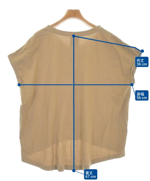 CLOTH&CROSS（クロスアンドクロス）Tシャツ・カットソー 茶 サイズ:F レディース/2200706729054