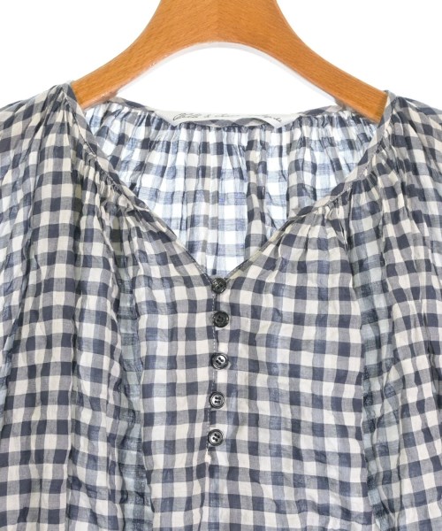 CLOTH&CROSS（クロスアンドクロス）ブラウス 紺 サイズ:F レディース/2200706729146