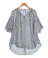 CLOTH&CROSS（クロスアンドクロス）ブラウス 紺 サイズ:F レディース/2200706729146