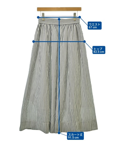 CLOTH&CROSS（クロスアンドクロス）ロング・マキシ丈スカート 紺 サイズ:2(M位) レディース/2200706729269