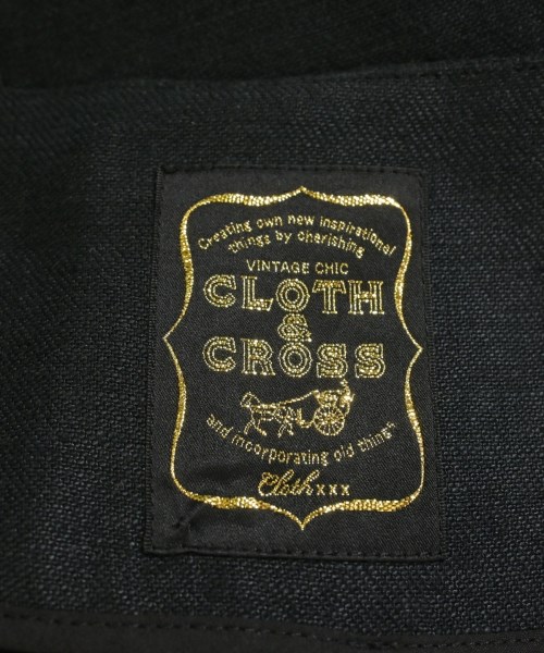 CLOTH&CROSS（クロスアンドクロス）ノーカラージャケット 黒 サイズ:1(S位) レディース/2200689027024