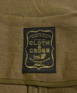 CLOTH&CROSS（クロスアンドクロス）ノーカラージャケット カーキ サイズ:1(S位) レディース/2200689027031