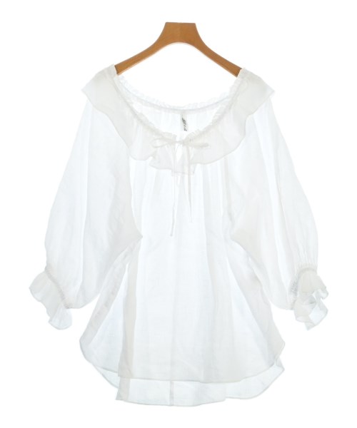 CLOTH&CROSS(クロスアンドクロス)ブラウス 白 サイズ:F/2200689999024