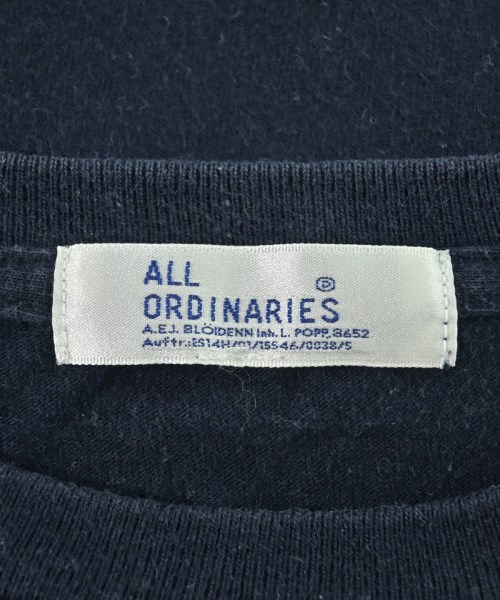 ALL ORDINARIES（オールオーディナリーズ）Tシャツ・カットソー 紺 サイズ:-(M位) レディース/2200682722087